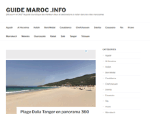 Tablet Screenshot of guidemaroc.info
